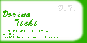 dorina tichi business card